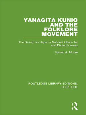 cover image of Yanagita Kunio and the Folklore Movement Pbdirect